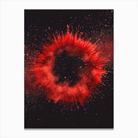 Red Splatter Canvas Print