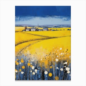 Yellow Daisy Field Canvas Print