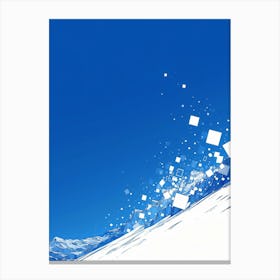 Abstract Snowflakes Canvas Print