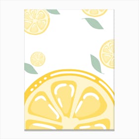 Lemon Slices Canvas Print