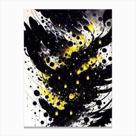 Black And Yellow 1 Canvas Print