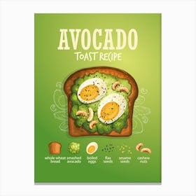 Avocado Toast Canvas Print