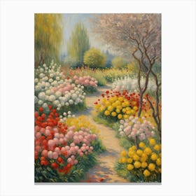 Floral Garden Path Canvas Print