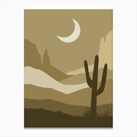 Cactus In The Desert 29 Canvas Print