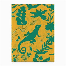 Jungle Lizard Canvas Print