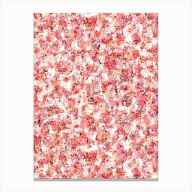 Pink Agenda Abstract Painting Canvas Print