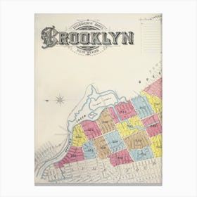 Sanborn Fire Insurance Map From Brooklyn, Kings County, New York (1888) Canvas Print