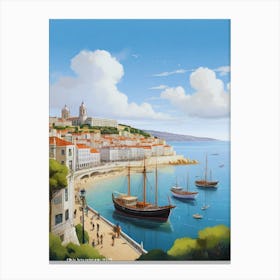 Port Of Lisbon.3 Canvas Print