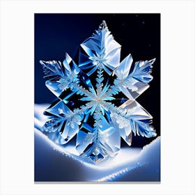 Crystal, Snowflakes, Pop Art Photography 2 Canvas Print