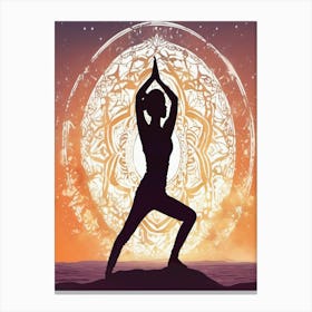 Yoga pose 1 Canvas Print