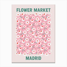Flower Market Poster Madrid - Gallery Wall Art Print Canvas Print