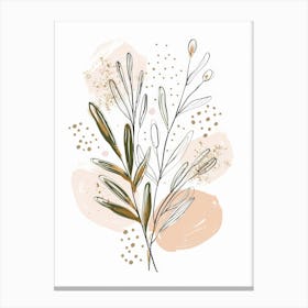 Oleander Branch Canvas Print