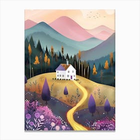 House In The Countryside Canvas Print