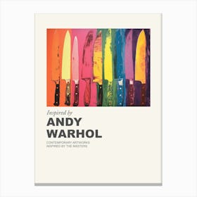 Museum Poster Inspired By Andy Warhol 13 Canvas Print