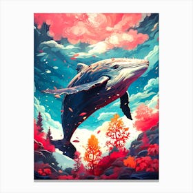 Whale In The Sky 1 Canvas Print