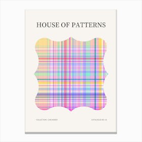 Checkered Pattern Poster 10 Canvas Print