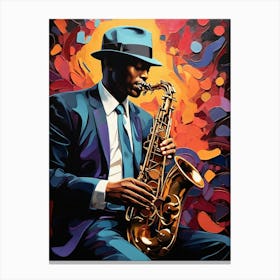 Default A Mesmerizingly Fluid Jazz Musician Every Note Seems T 0 Canvas Print