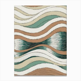 Abstract Wave Pattern Canvas Print