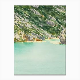 Arcipelago Di La Maddalena National Park Italy Water Colour Poster Canvas Print