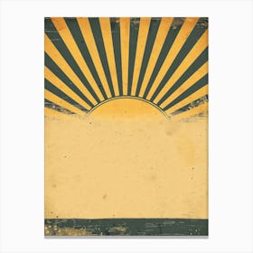 Sunburst Background Canvas Print