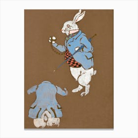 White Rabbit (1915), Alice in Wonderland Canvas Print