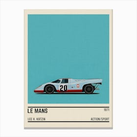 Le Mans Car Movie Canvas Print