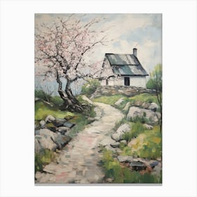 A Cottage In The English Country Side Painting 11 Canvas Print