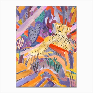 Cheetah Jungle  Canvas Print