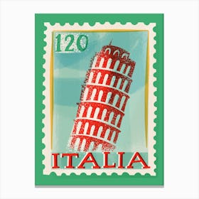Italy Postage Stamp Canvas Print
