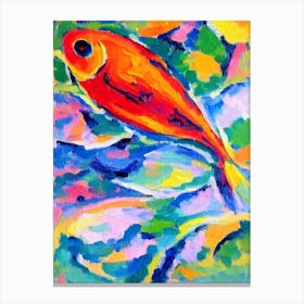 Grouper Matisse Inspired Canvas Print