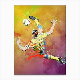 Zlatan Ibrahimovic Bicycle Kick 1 Canvas Print