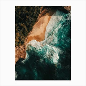 Aerial View Of A Beach 74 Canvas Print