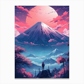 Mount Fuji Japan Painting Canvas Print
