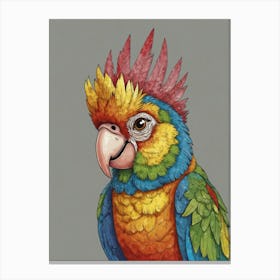 Colorful Parrot 33 Canvas Print