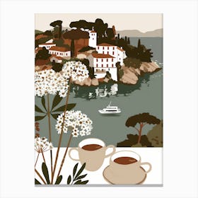 Coffee And Flowers Canvas Print