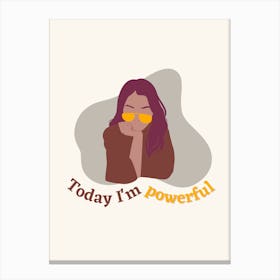 Powerful Girlie Canvas Print