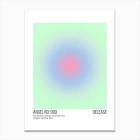 Angel Number 999 Release Canvas Print