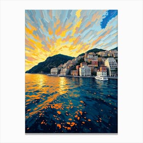 Sunset In A City 2 Canvas Print