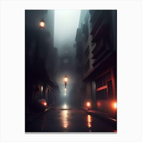 Dark Street Canvas Print