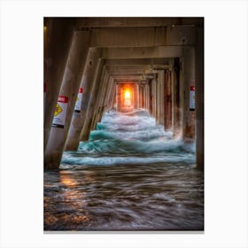 Under the Pier Canvas Print