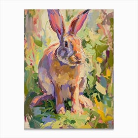 New Zealand Rabbit Painting 1 Canvas Print
