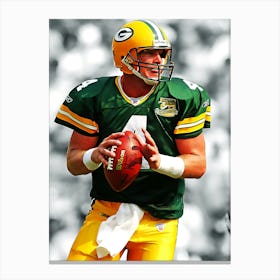 Brett Favre Of The Green Bay Packers Canvas Print