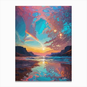 Colorful Fantasy sky Canvas Print