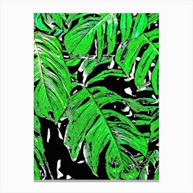 Green Leaf Nature Canvas Print