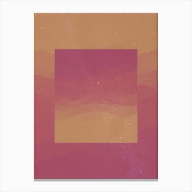 Minimal art abstract watercolor painting Sky on fire Canvas Print