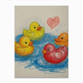 Rubber Ducks 7 Canvas Print