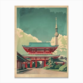 Tokyo National Museum Mid Century Modern 3 Canvas Print