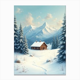 A Winter's Retreat Canvas Print