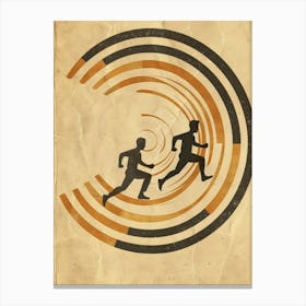 Runner'S Race Canvas Print