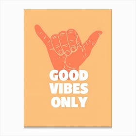 Good Vibes Only 4 Canvas Print